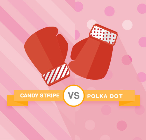 Candy Stripe vs Polka Dot