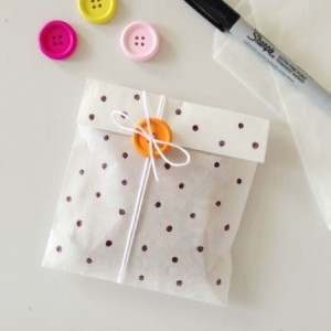 Pokla Dots & String Paper Bag