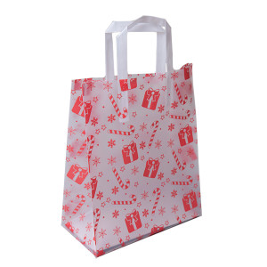 Frosted Candy Cane Gift Bag