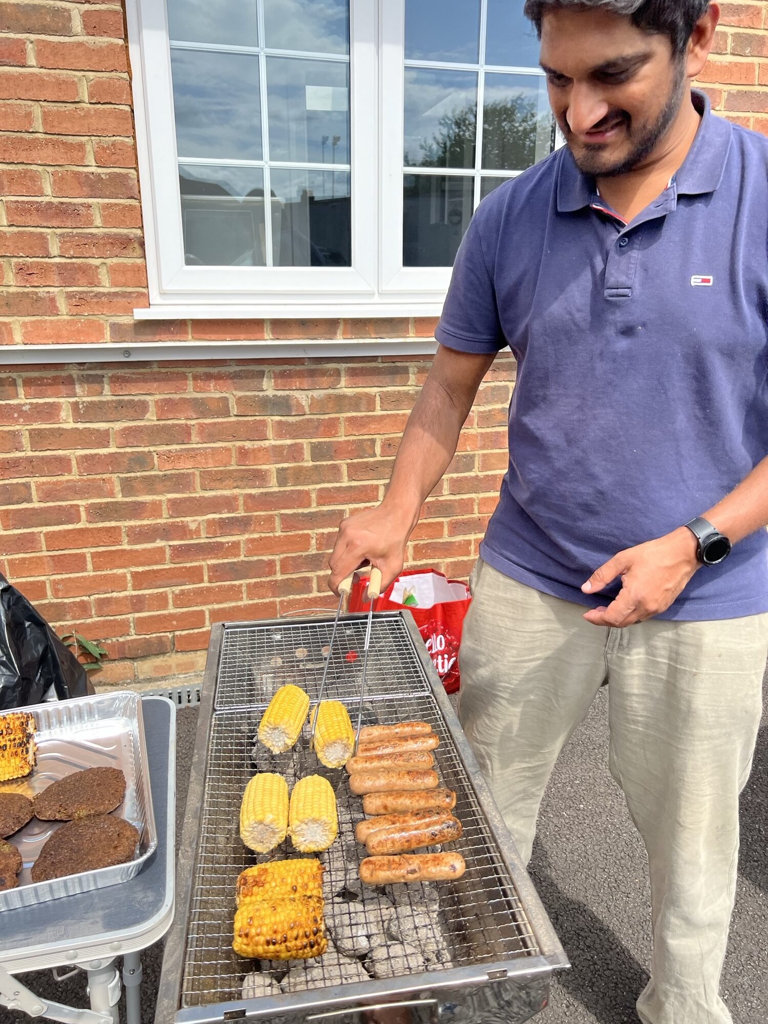 Neil manning the bbq