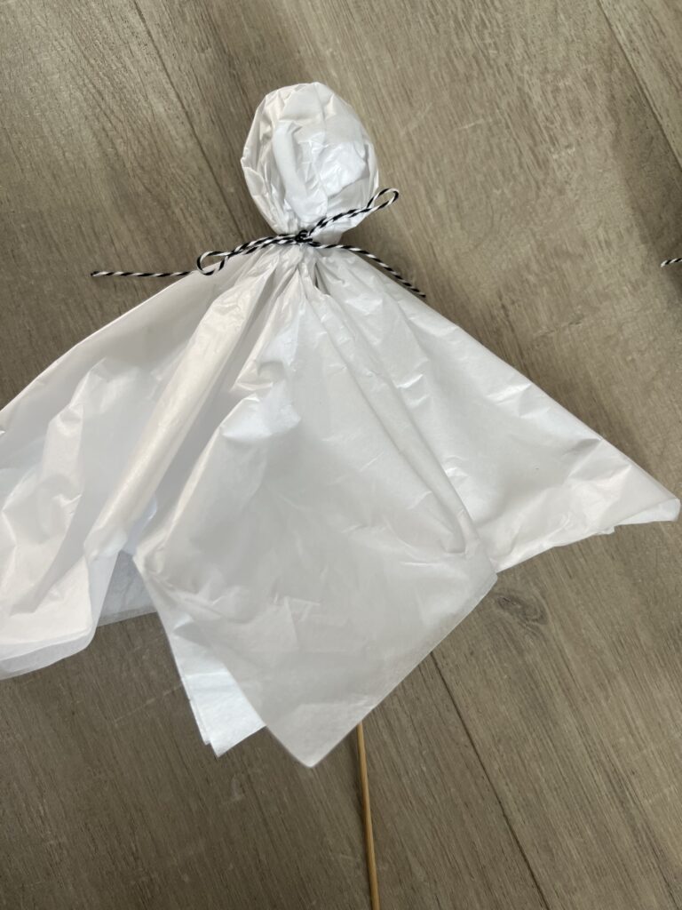 tissue paper ghost wand