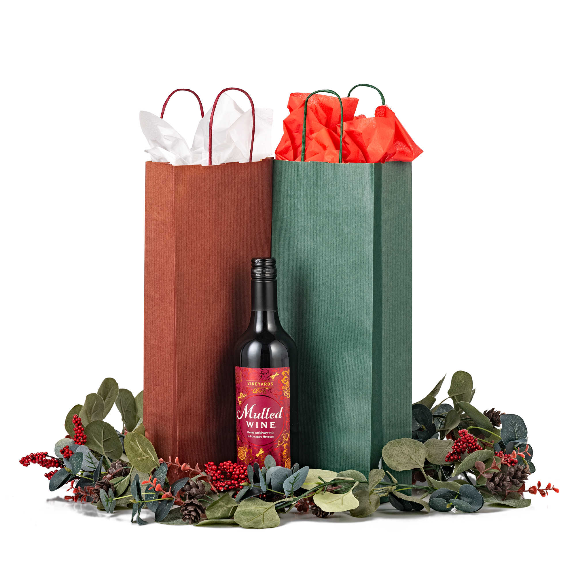Perfecting your wine gift presentation with Tissue Paper.