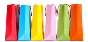 Coloured paper bags