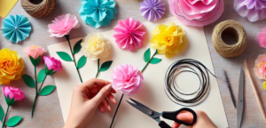 tissue paper flowers