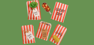 candy striped bags